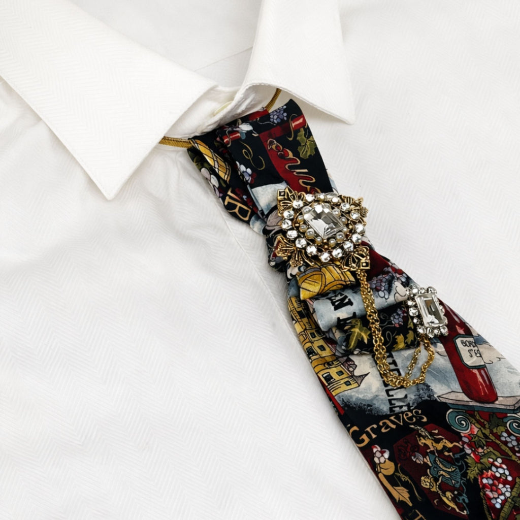 Boxed Wine Necktie Necklace