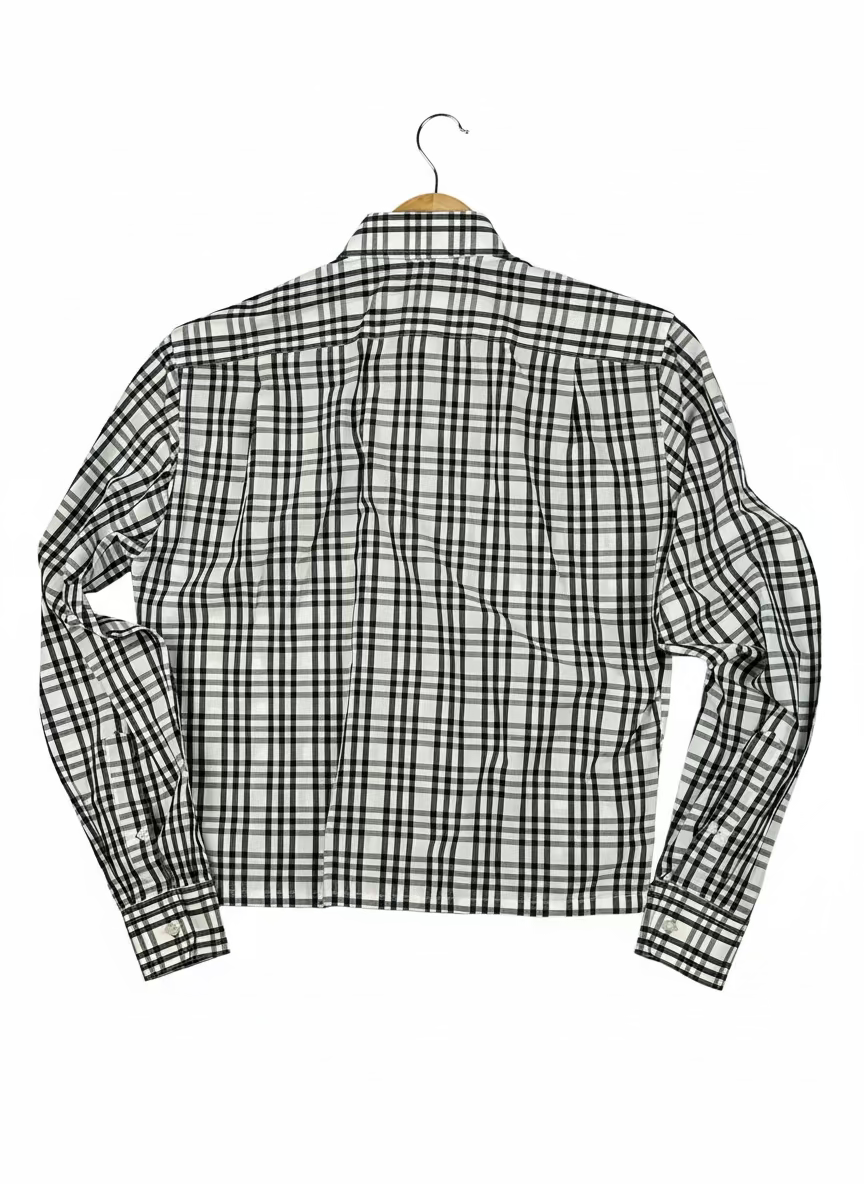 Black and White Front Ruffle