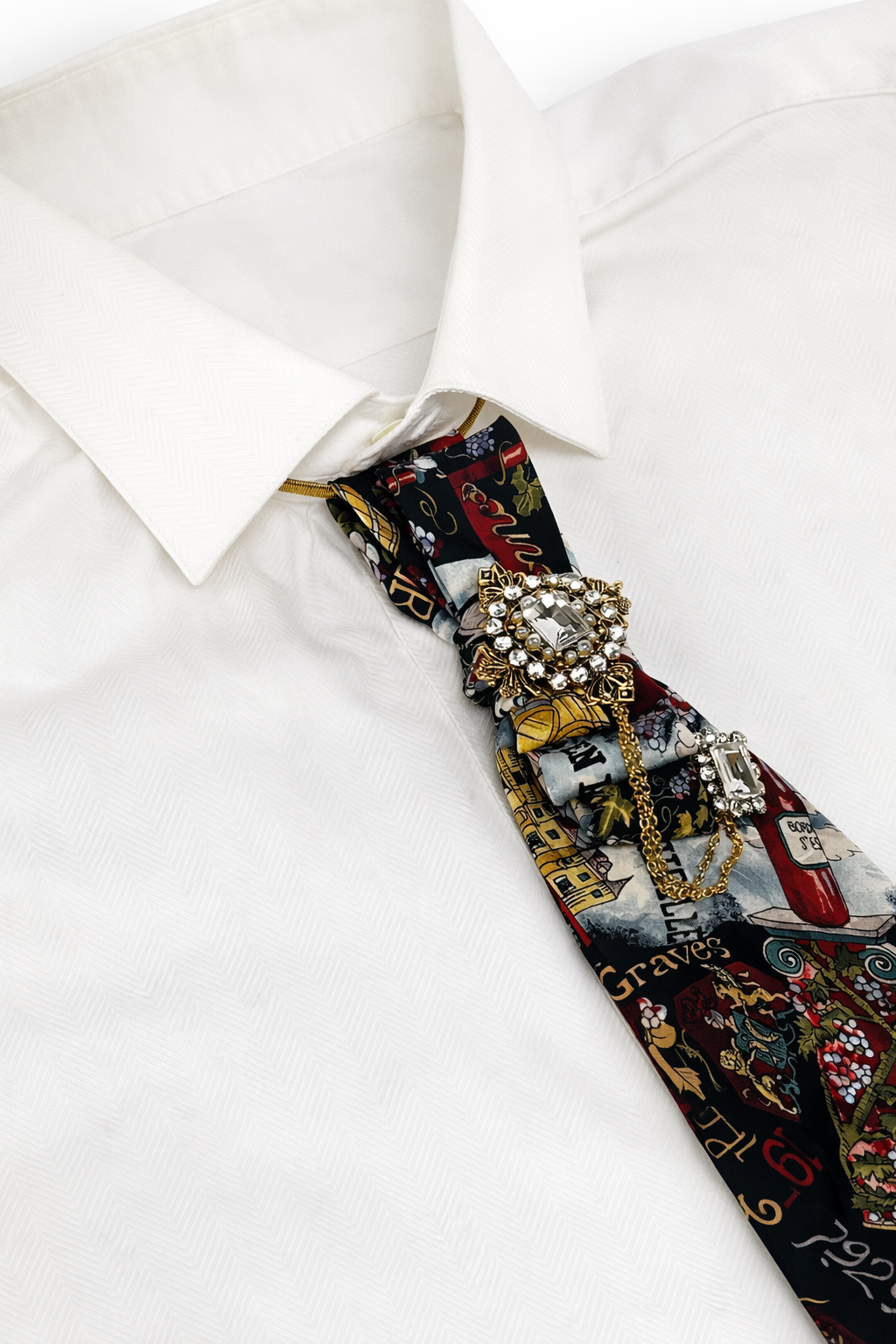 Boxed Wine Necktie Necklace