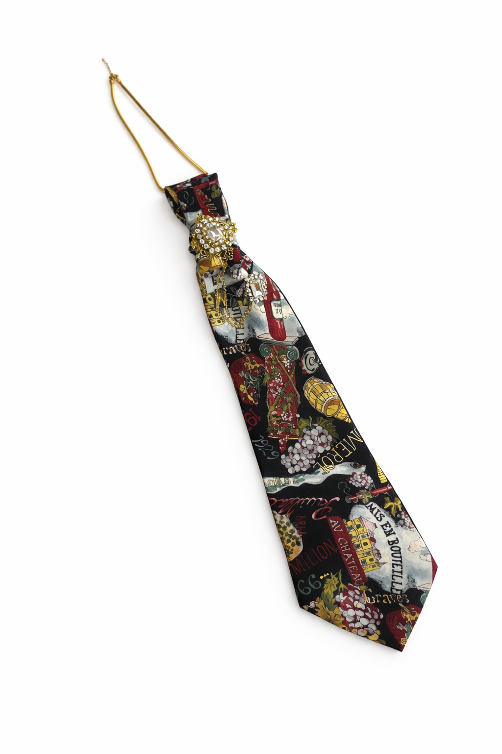 Boxed Wine Necktie Necklace