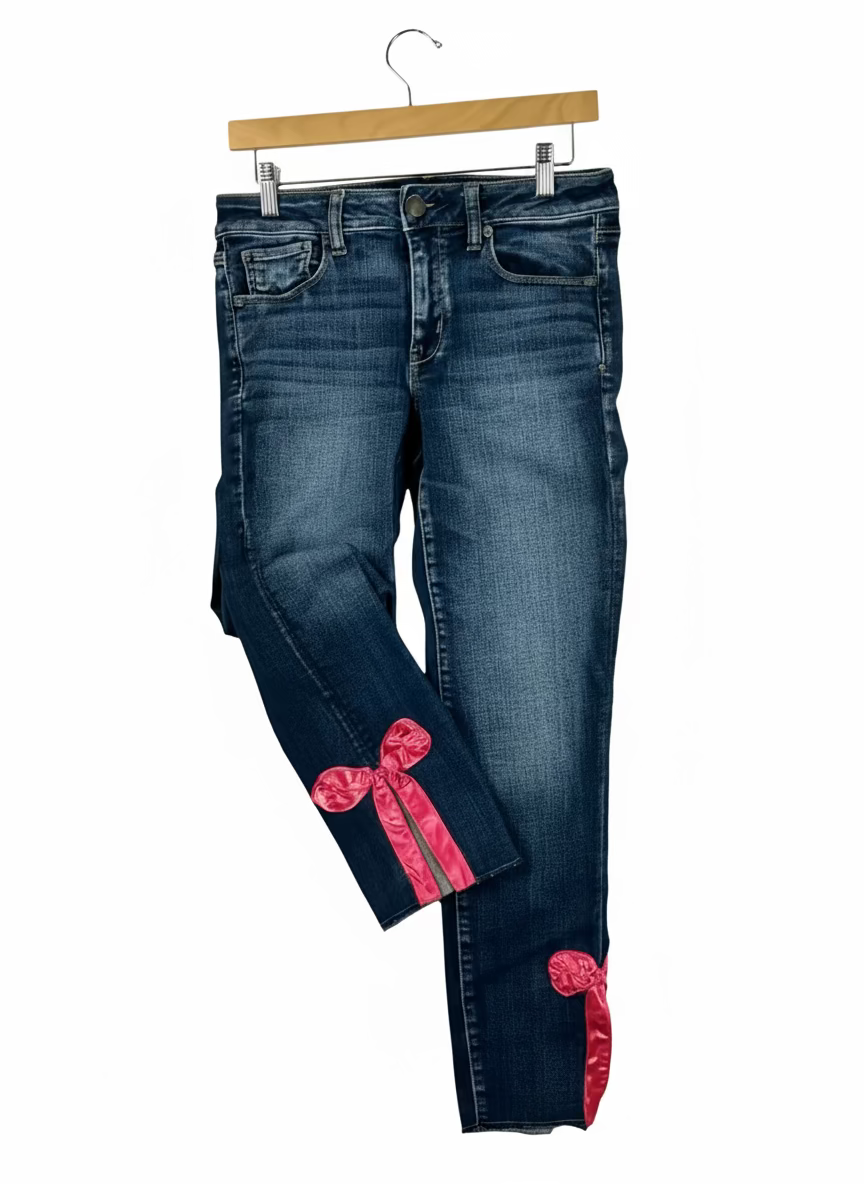 Pink Bow Jeans