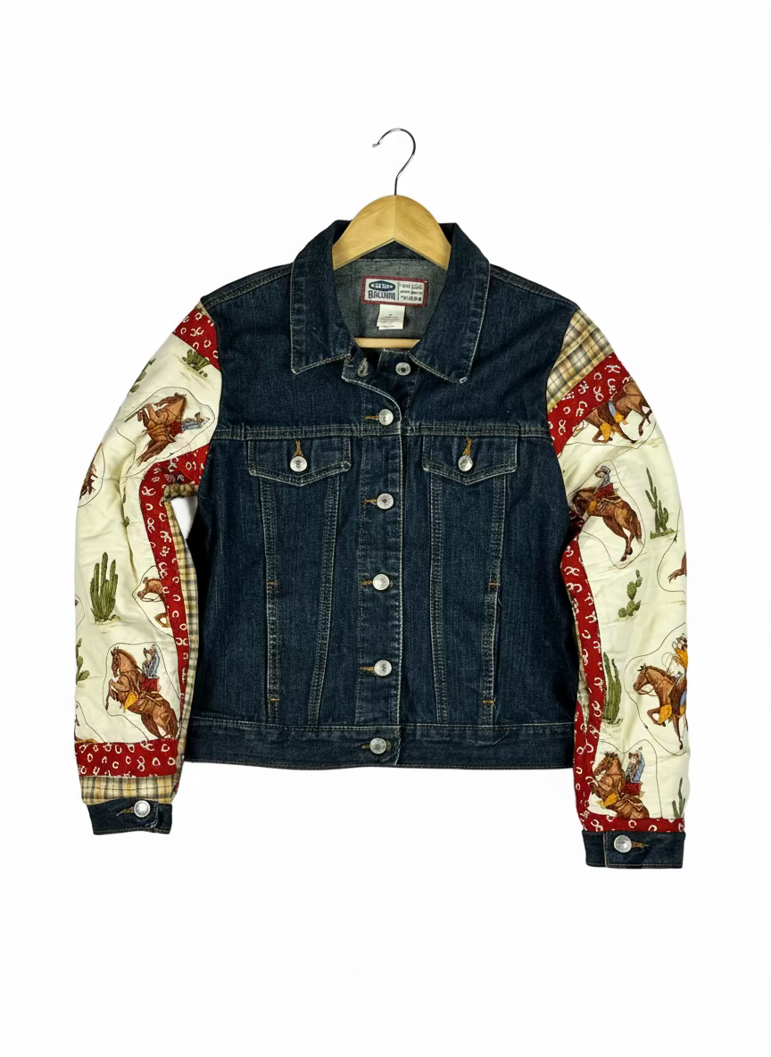 Quilted Cowboy Jean Jacket