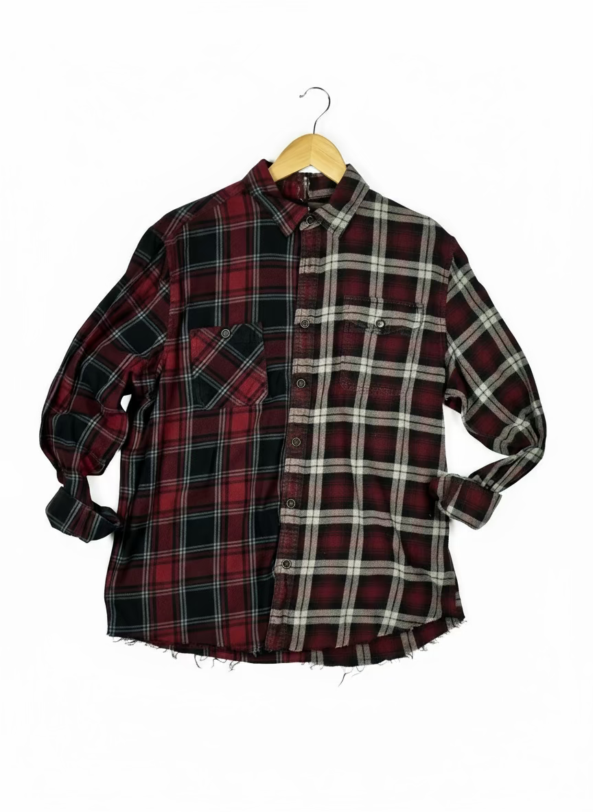 Red Gray Plaid