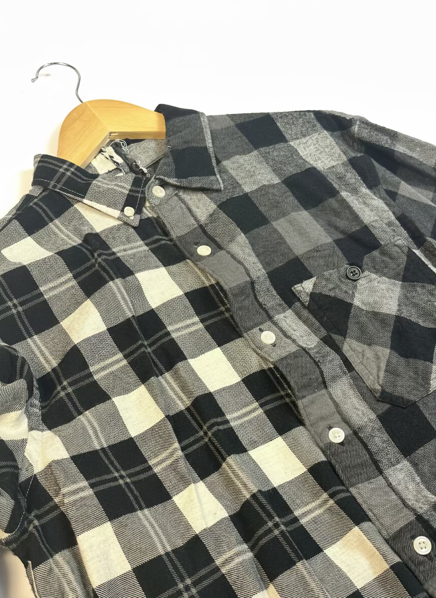 White and Gray Flannel